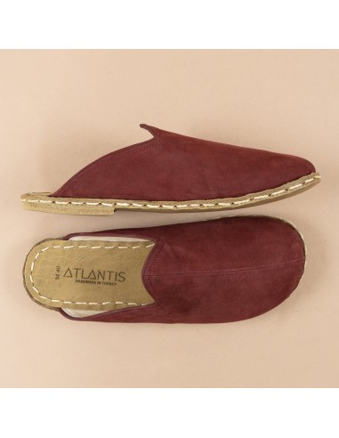 Men's Burgundy Barefoot Slippers livraison gratuite