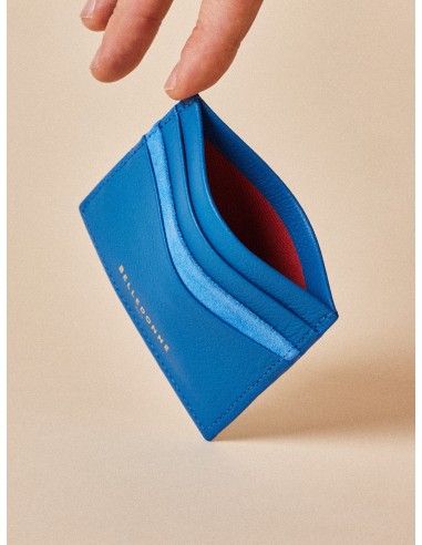 Blue card holder pas cher