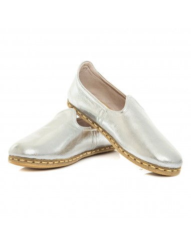 Men's Silver Slip On Shoes destockage