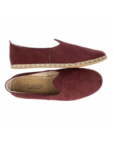 Men's Burgundy Slip On Shoes la chaussure