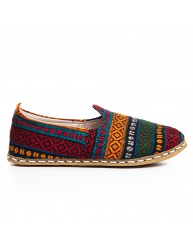 Men's Burgundy Kilim Slip On Shoes la chaussure