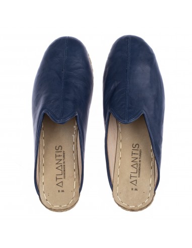 Men's Navy Slippers de France