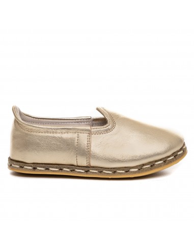 Kids Gold Leather Shoes du meilleur 