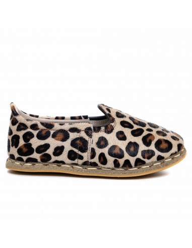 Kids Leopard Leather Shoes 2023