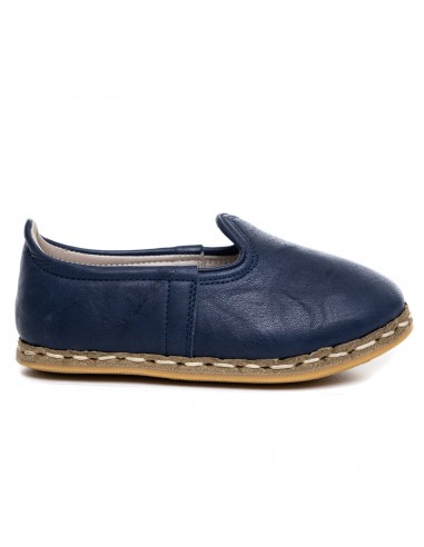 Kids Navy Leather Shoes des créatures d'habitude