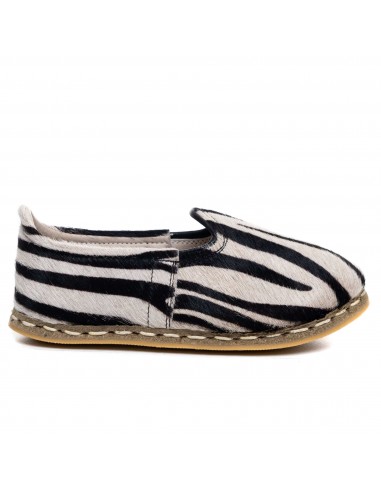 Kids Zebra Leather Shoes paiement sécurisé