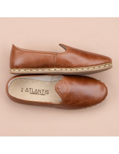 Women's Antique Brown Slip On Shoes vente chaude votre 