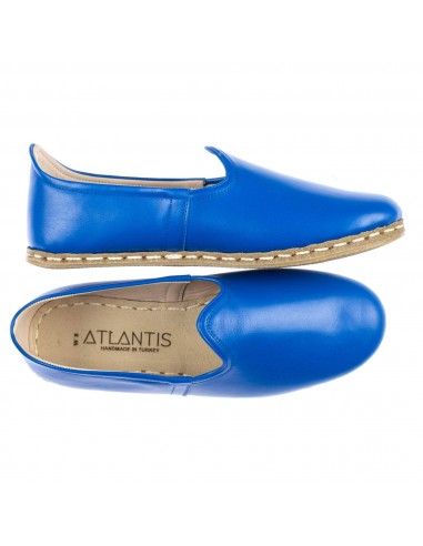 Women's Blue Slip On Shoes le des métaux précieux