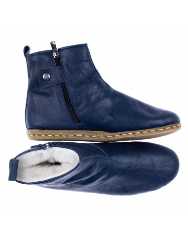 Women's Navy Boots de pas cher