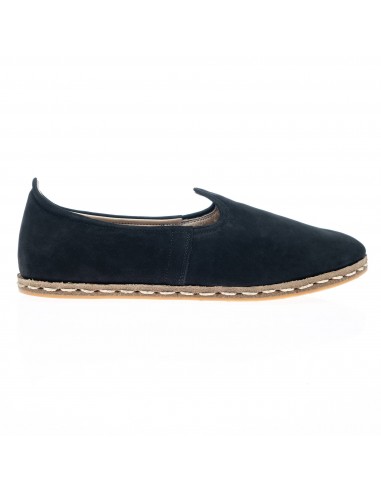 Women's Black Nubucks Slip On Shoes de France