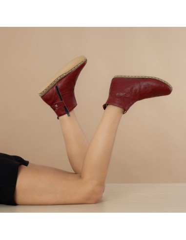 Women's Burgundy Boots la chaussure