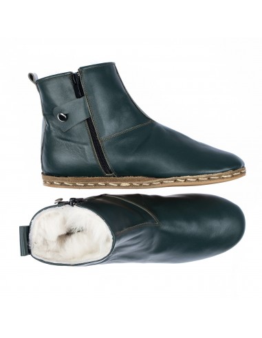 Men's Green Shearling Boots Les êtres humains sont 